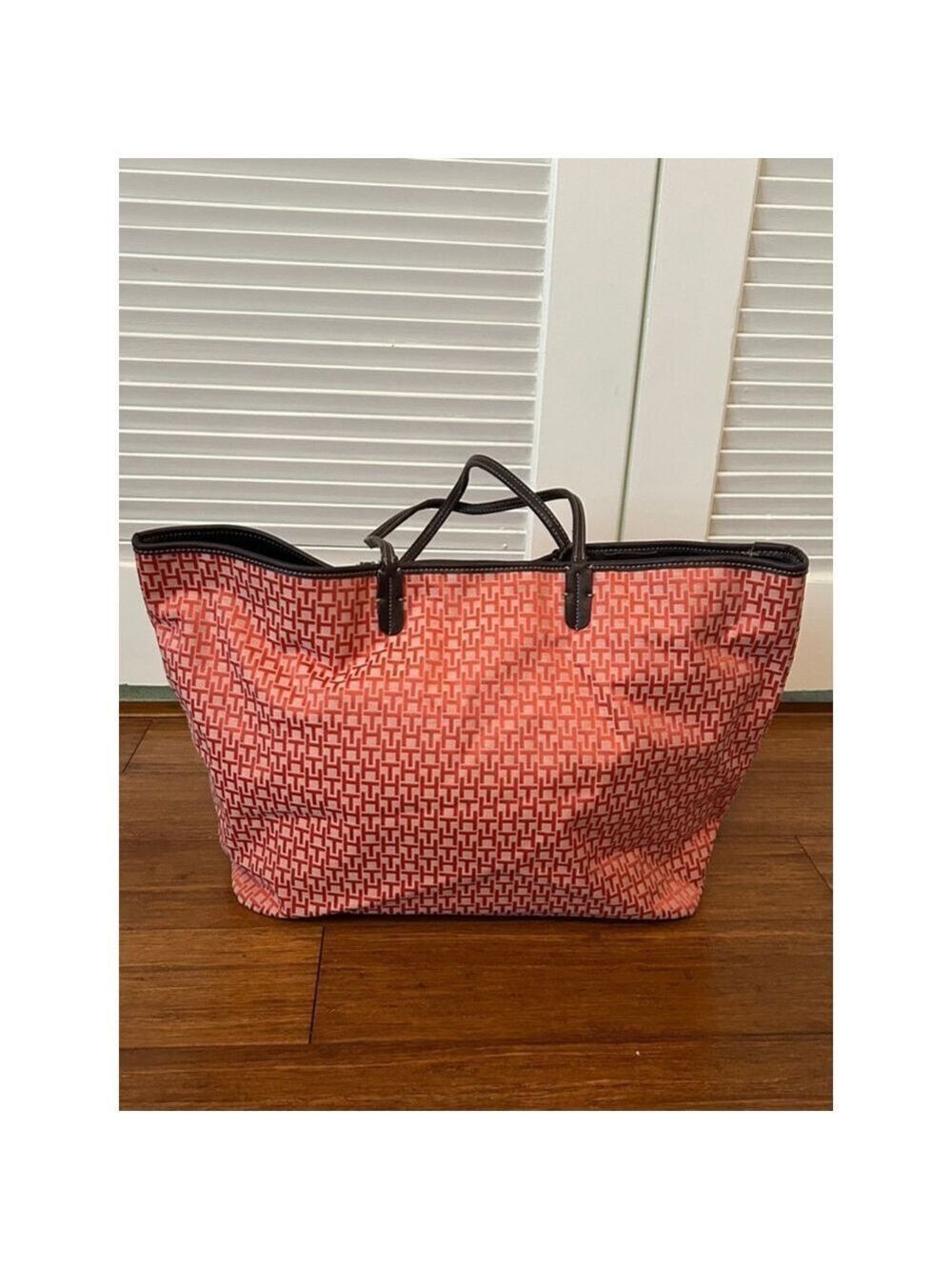 Tommy Hilfiger Tote Red- Orange, Brown One Size